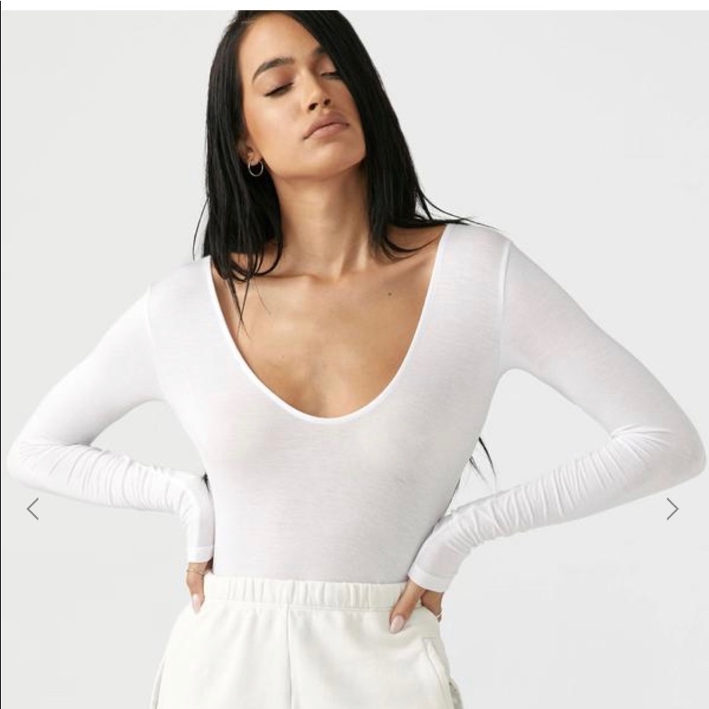 Joah Brown Scoop Neck Cropped Long Sleeve (NWT)